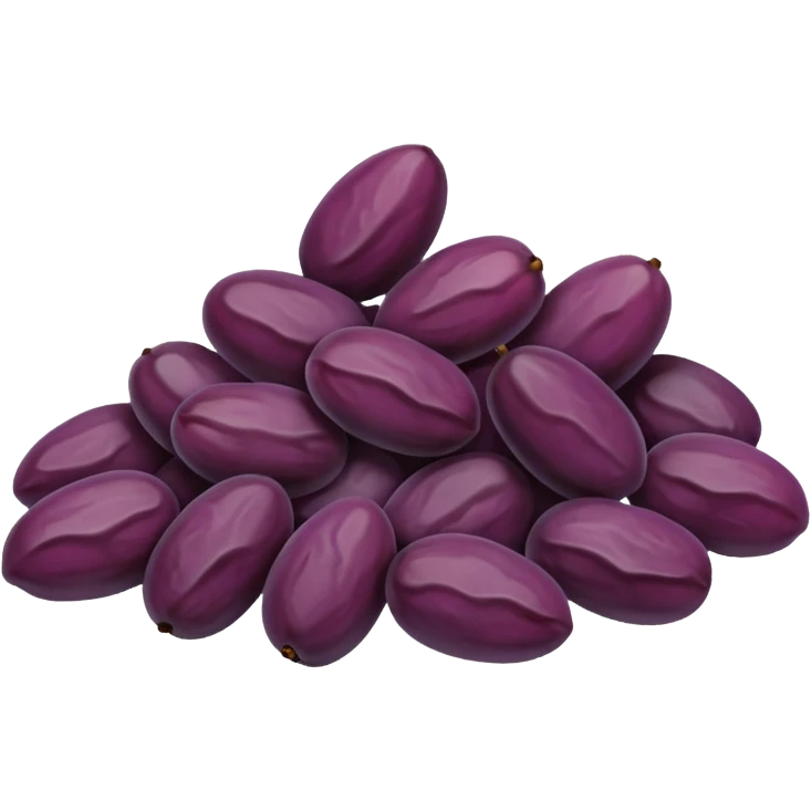 purple dried raisins emoji