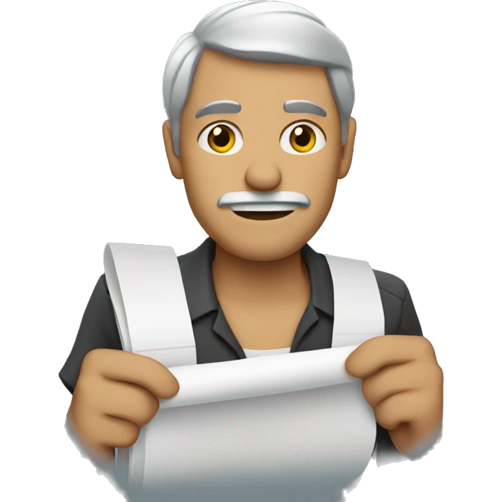 agitator holding papers emoji