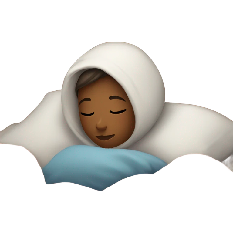 Girl sleeping in bed emoji
