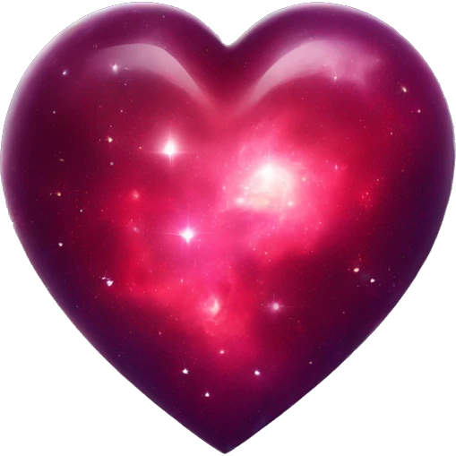 crimson galaxy heart emoji