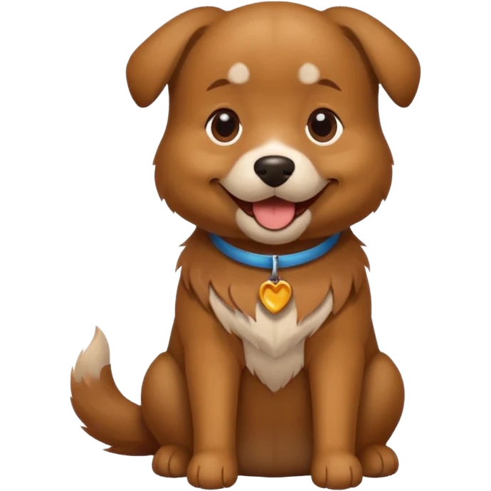 create a dog sitting emoji emoji