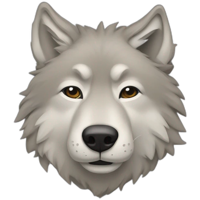 Loup qui fais une sieste emoji