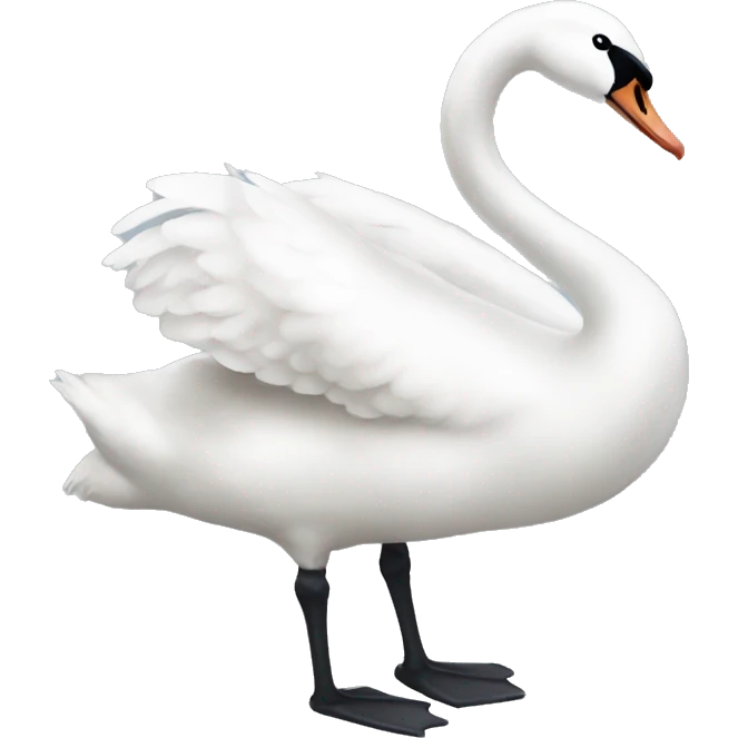 Swan with bow emoji