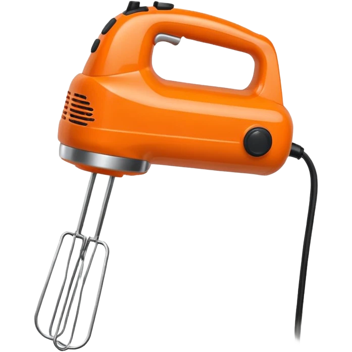 hand mixer orange colour emoji