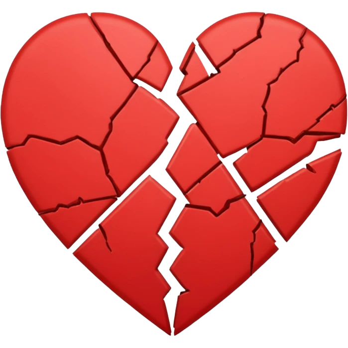 broken heart sticked together (divorce) emoji