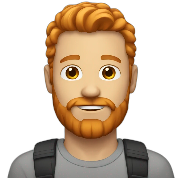 bold white male with ginger beard emoji