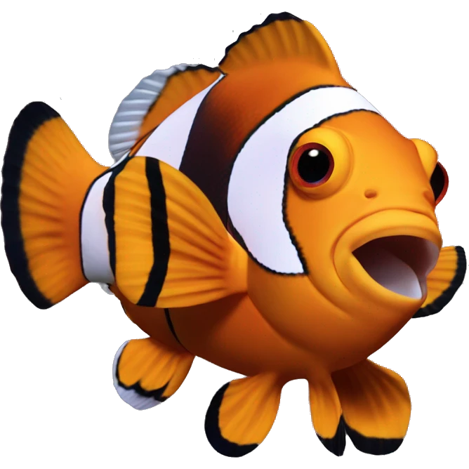 Clarkii clownfish emoji