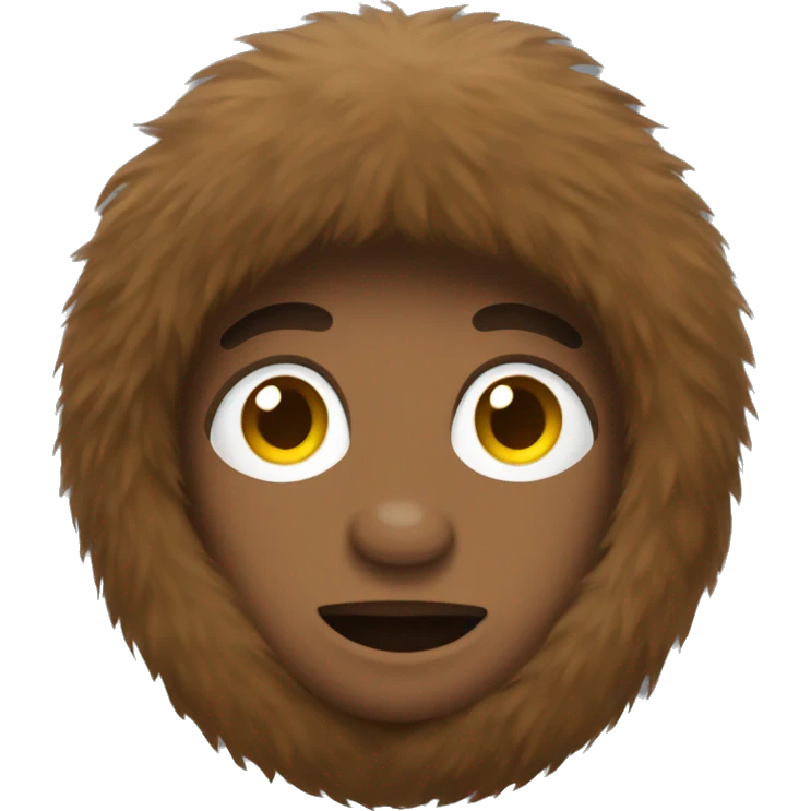 Brown fur coat emoji