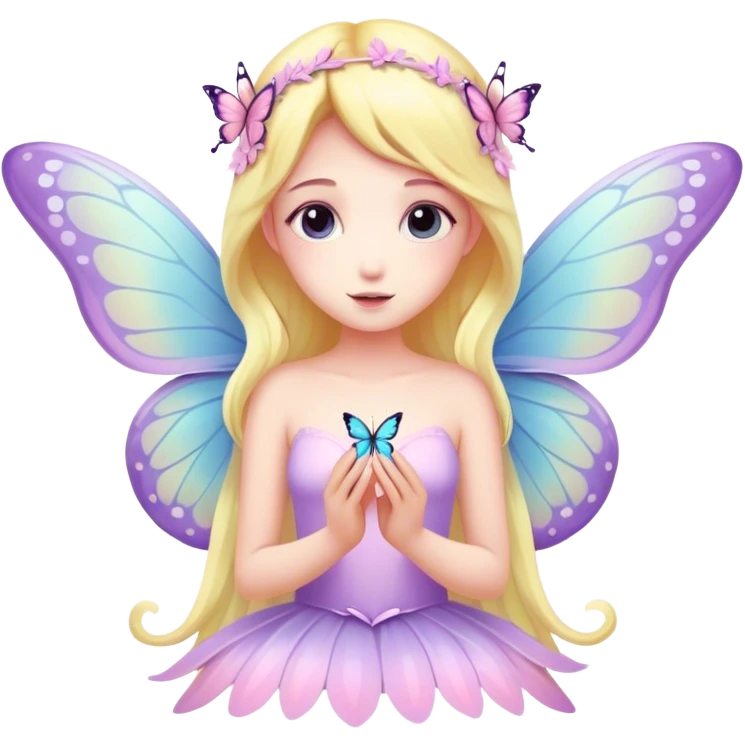 fairy Pastel butterfly  emoji