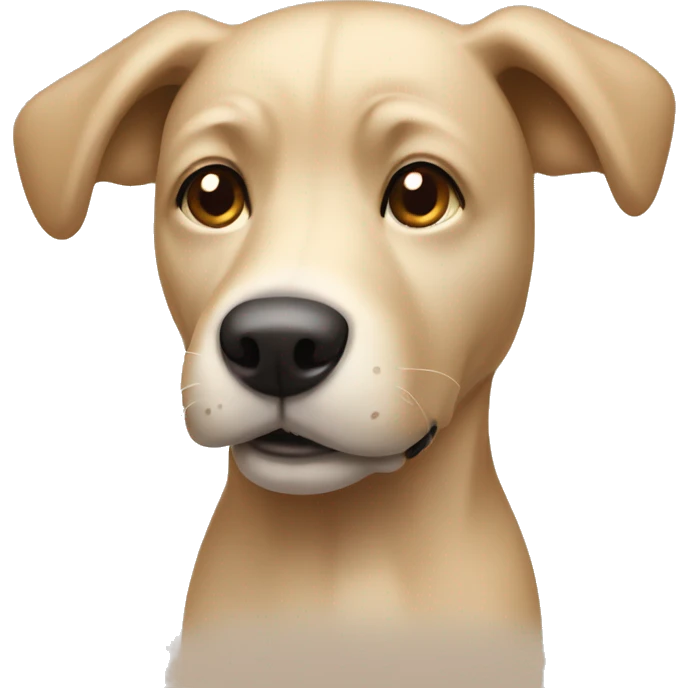 beige dog emoji