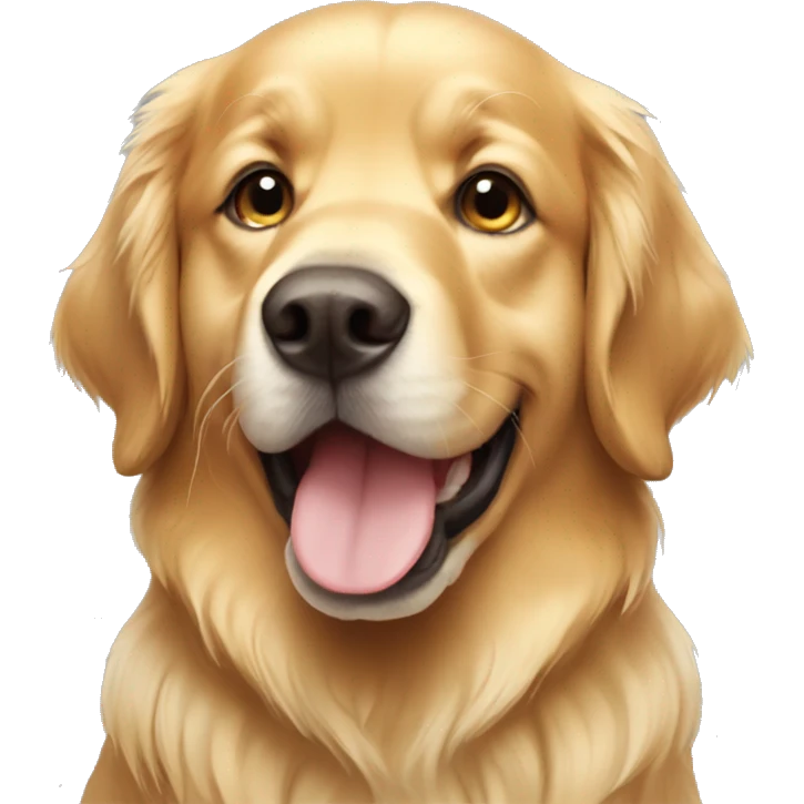 Perro golden Retriever  emoji