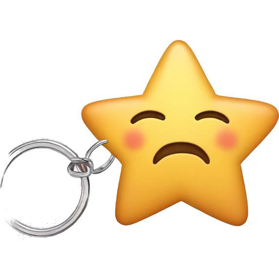 Little star keychain  emoji