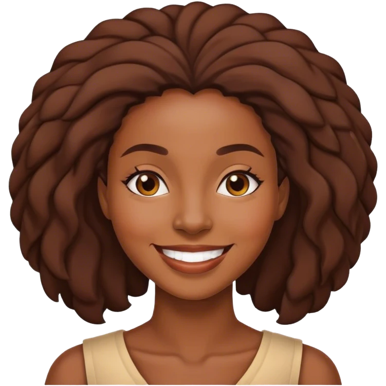 African Mama who  is smiling emoji