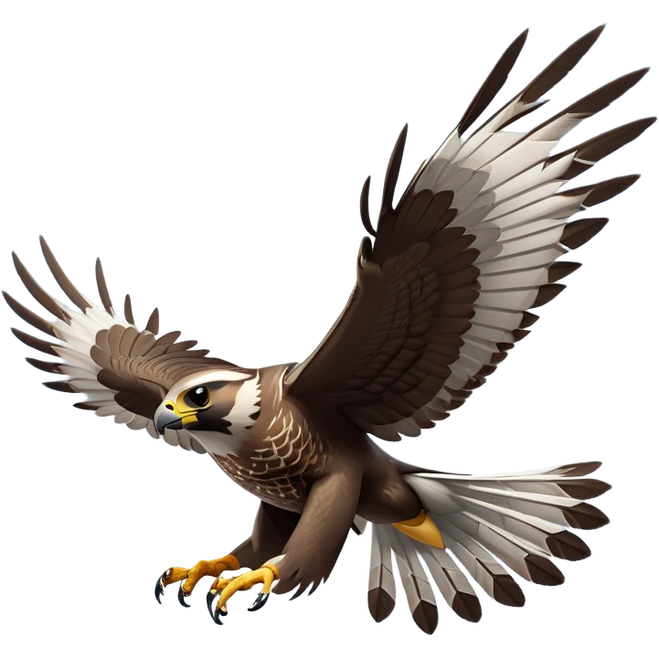 cinematic-falcon-realistic-full-body-diving-emoji,-sleek-aerodynamic-frame-plummeting-through-the-air-with-lightning-speed,-razor-sharp-talons-poised-for-the-strike,-feathered-wings-angled-for-maximum-precision,-keen-dark-eyes-locked-onto-its-prey,-patterned-grey-and-white-feathers-glinting-in-the-sun,-simplified-yet-realistic-focused-features,-highly-detailed,-glowing-with-a-sharp-intense-aura emoji