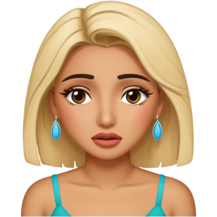 Huda from love island crying emoji
