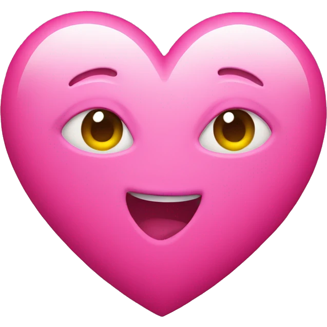 Bright pink heart emoji