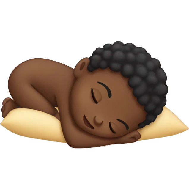 black baby who is sleeping  emoji