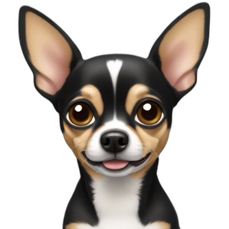 chihuahua NEGRO LENGUA emoji
