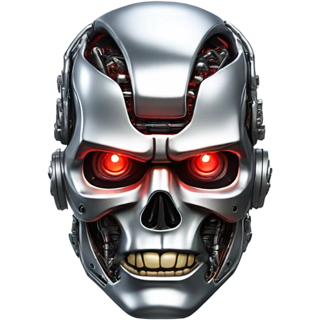 photorealistic terminator head emoji