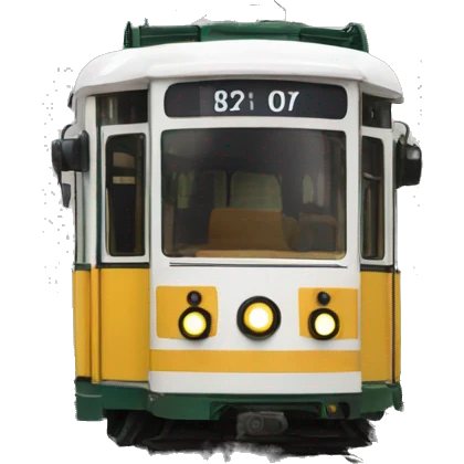 Tram number 2 Budapest, Hungary emoji