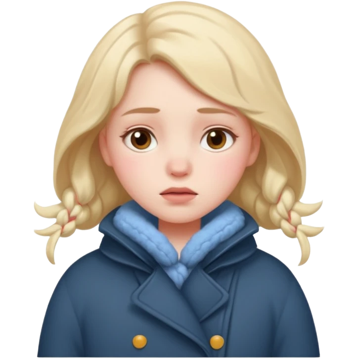 very cold girl emoji