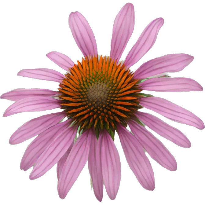 whole echinacea flower emoji