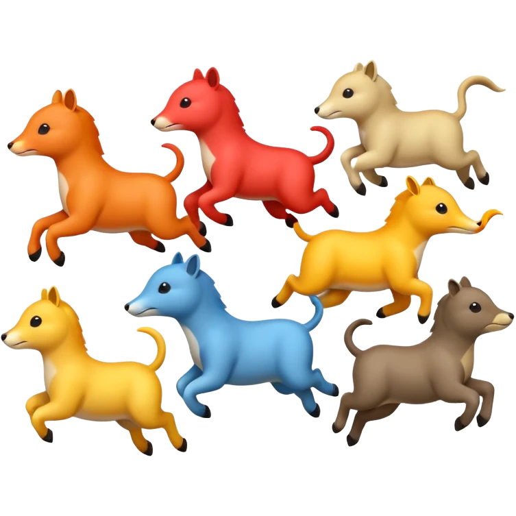 jumping animals emoji