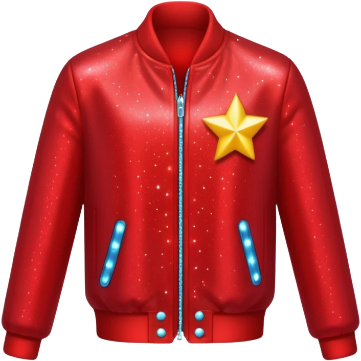 red sparkling jacket emoji