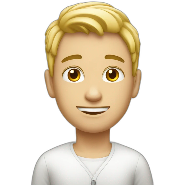 Garçon blanc emoji