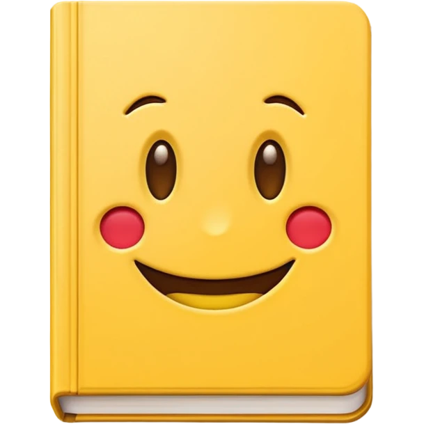 A textbook with the word 'emoji' written on the cover emoji