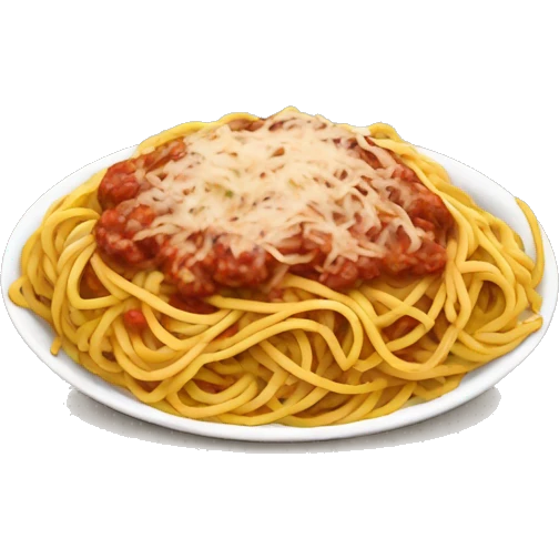 Spaghetti dinner emoji