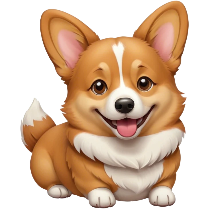 corgi winking emoji