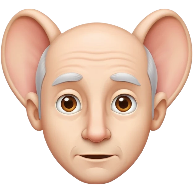 white man with big ears emoji