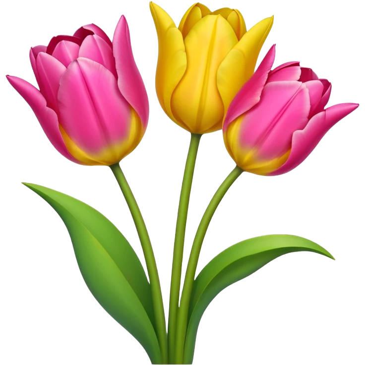 pretty tulips  emoji