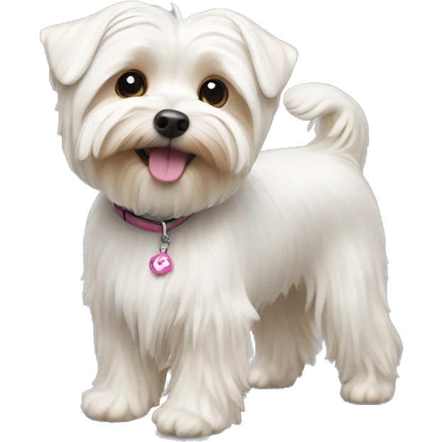 White morkie  emoji