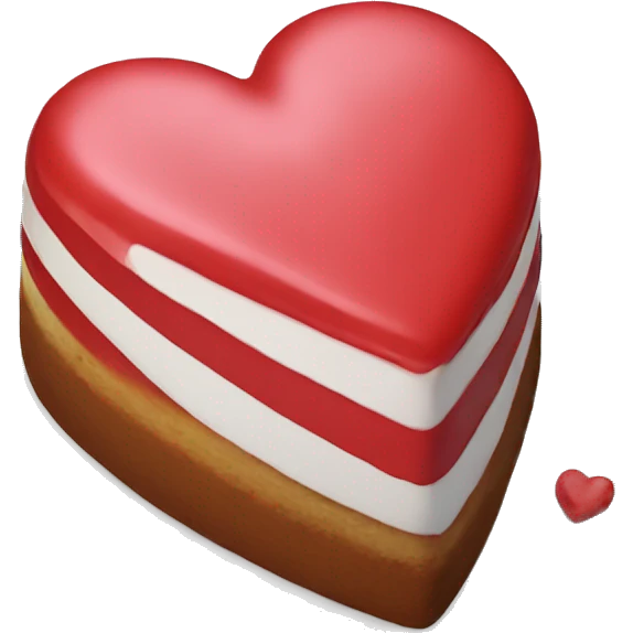 heart shaped cake emoji