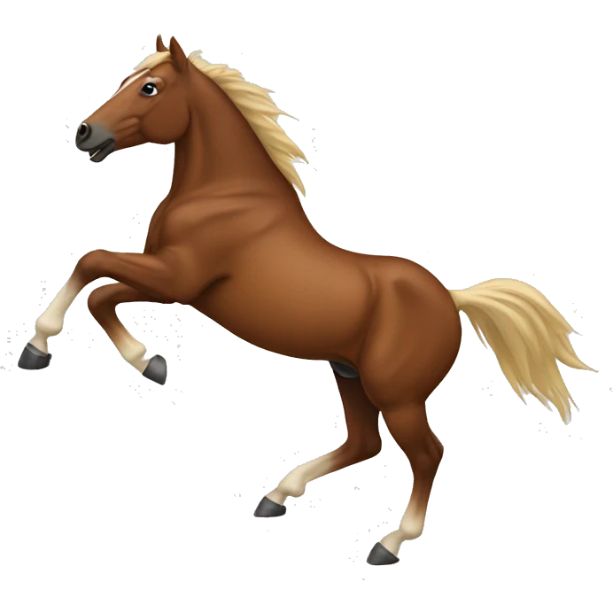 Bucking horse emoji