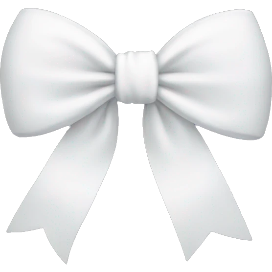 white bow emoji