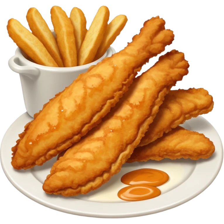 Chicken Tenders, Texas Toast, & Sauce emoji