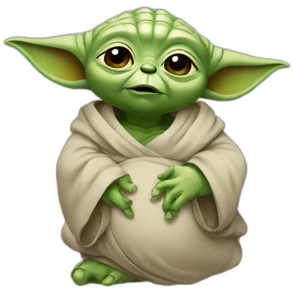 yoda pregnant emoji