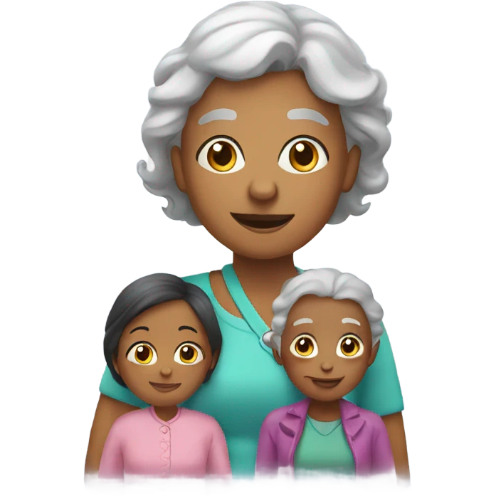 Grandmother with a girl emoji