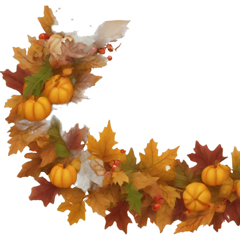 Fall garland emoji