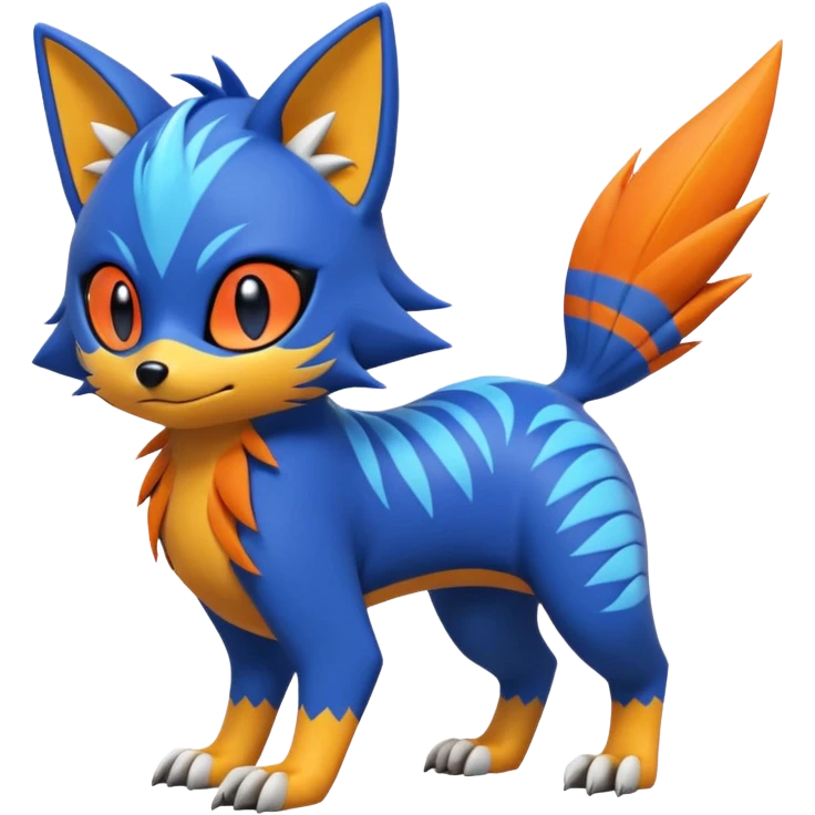  exotic tropical cyber-Sleuth-Sonic-Litten-Linoone-Noibat-Fakémon-Pokémon-Vernid-creature emoji