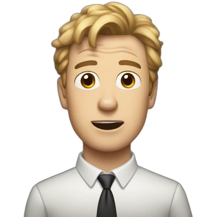 A dog as Rick Astly emoji