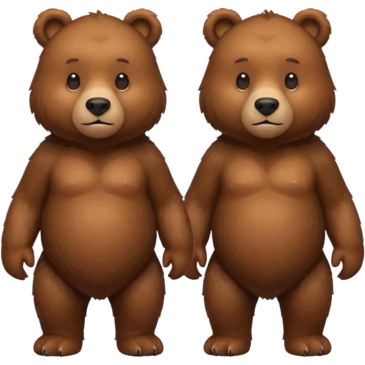 2 Bears , Clone. emoji