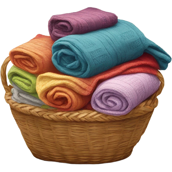 Blankets in a basket emoji