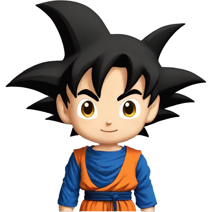 Son goku from dragon ball who show a cute heart  emoji
