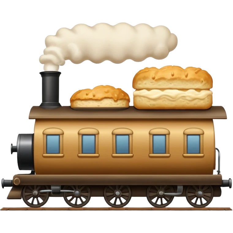 gravy train with biscuit wheels emoji