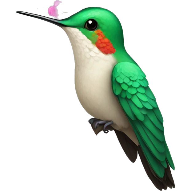 Princess hummingbird emoji
