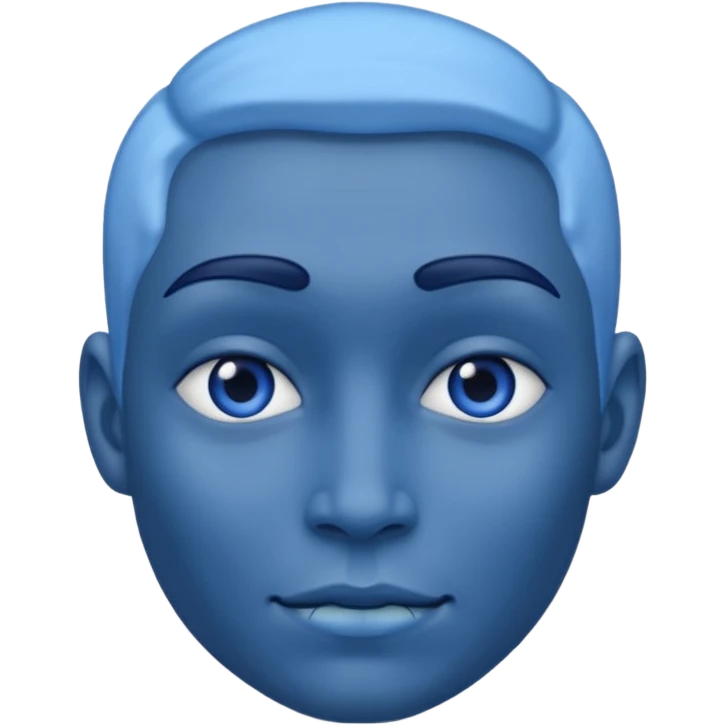 Bleu face emoji